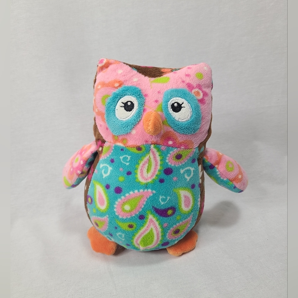 Mary Meyer Super Cute Pizzazz Floral and Butterfly Design Owl Stuffed/Plush 8"